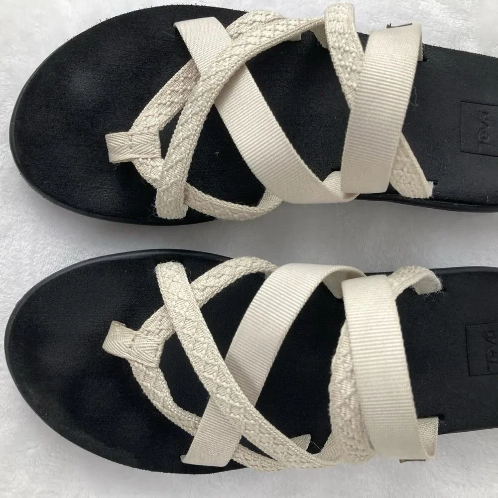 TEVA Sandals Women’s Size 10 Voya Zillesa Beige Strappy Comfort Outdoor Walking